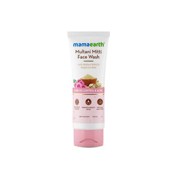Multani Mitti Face Wash with Multani Mitti & Bulgarian Rose For Oil Control & Acne - 100 ml