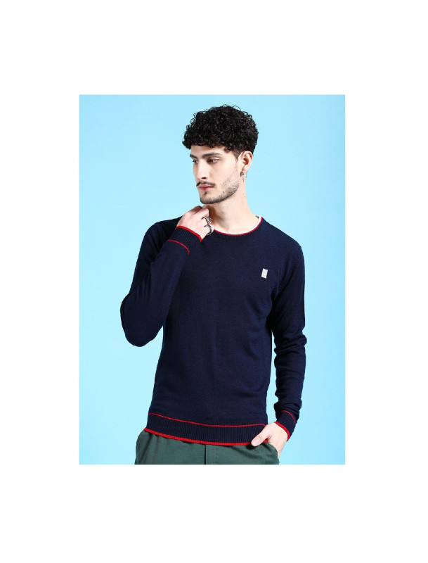 Round Neck Acrylic Pullover