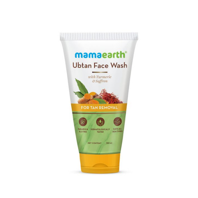 Ubtan Face Wash with Turmeric & Saffron for Tan Removal – 150 ml