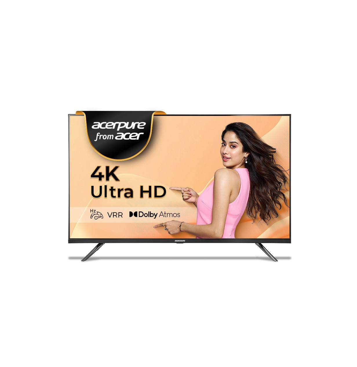 acerpure Aspire TV by Acer (2024 Series) 108 cm (43 inch) Ultra HD (4K) LED Smart Google TV 2024 Edition with Bezel-Less | Google OS | VRR | ALLM | Dolby ATMOS  (AP43UG51ASFTD)