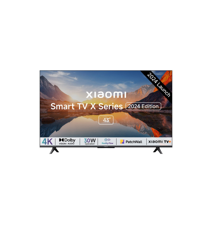 Mi by Xiaomi X Series 108 cm (43 inch) Ultra HD (4K) LED Smart Google TV 2024 Edition with 4K Dolby Vision | HDR 10 | Dolby Audio | DTS X | DTS Virtual: X | Vivid Picture Engine