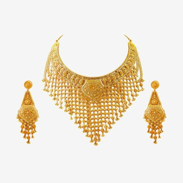 Gold jewellery set