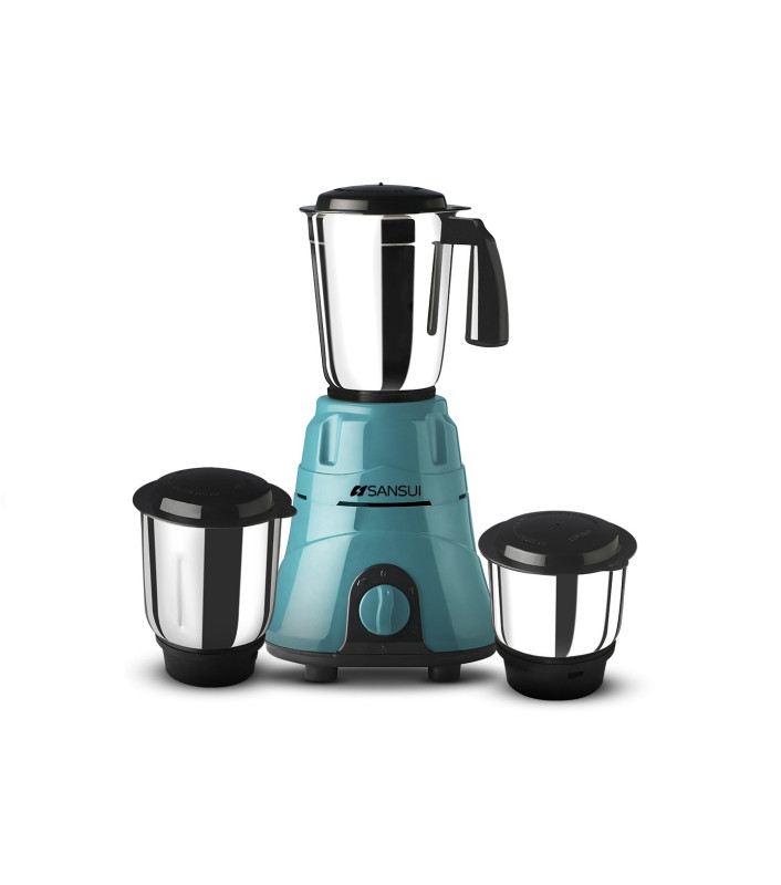 Sansui Plus 500 W Juicer Mixer Grinder  (Allure Plus|Black, Blue)