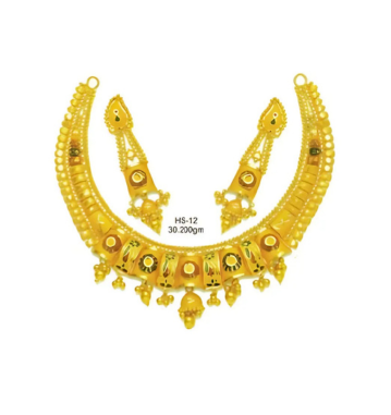 Gold jewellery half set